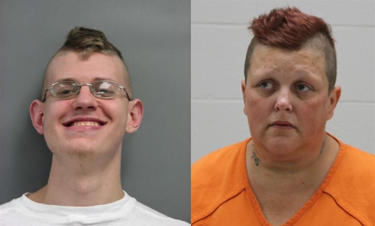 28-year-old Troy E. Petersen of Essex & 44-year-old April Montello-Roberts of Shenandoah